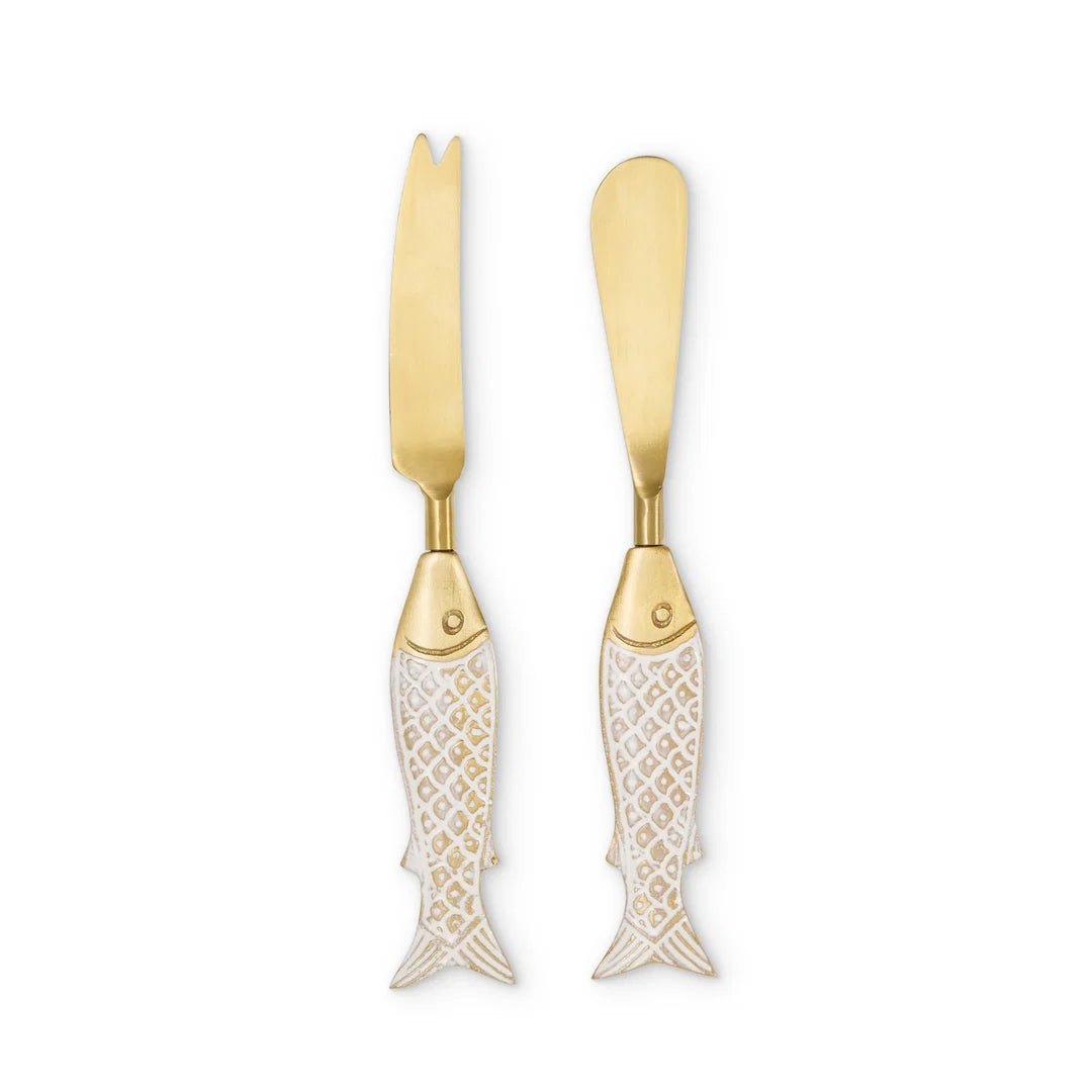 Fish Cheese and Knife Set