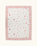 Olive's House Linen Tablecloth — Red/ White