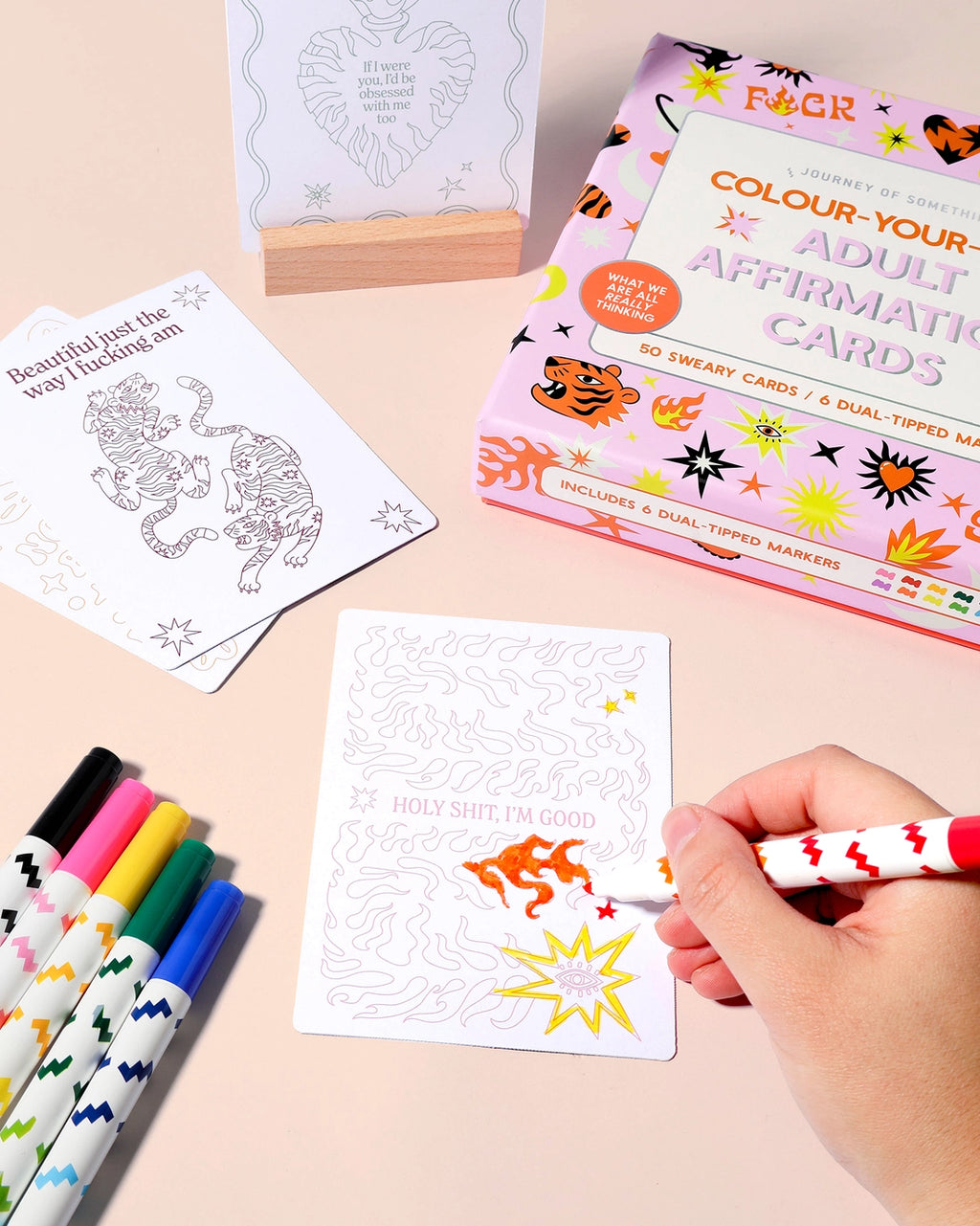 Journey of Something- Colour Your Own Affirmation Cards