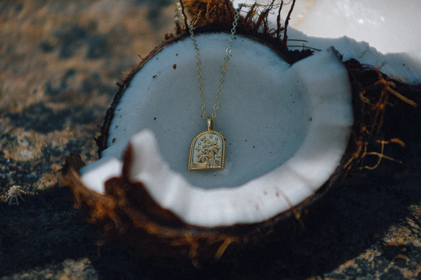 SunVoyager Coconut Palms Necklace