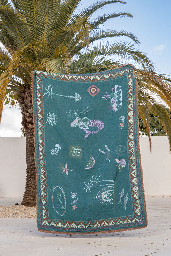 Good Throw Co- Sea Song Mermaid Throw