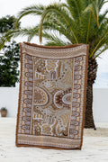 Alkira Brown Indigenous Art Throw