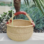 Jungle Direct Natural Round Basket- Medium