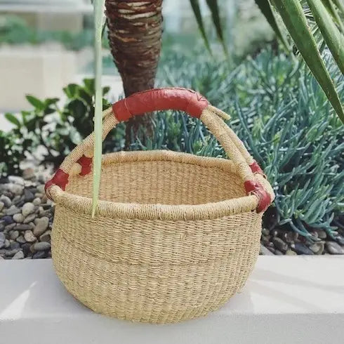 Jungle Direct Natural Round Basket- Medium