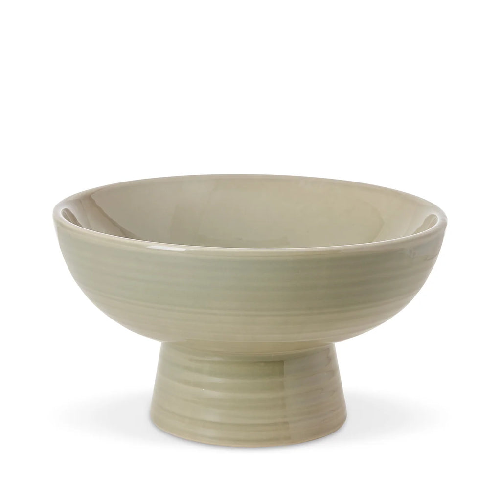 Sage Green Pedestal Bowl