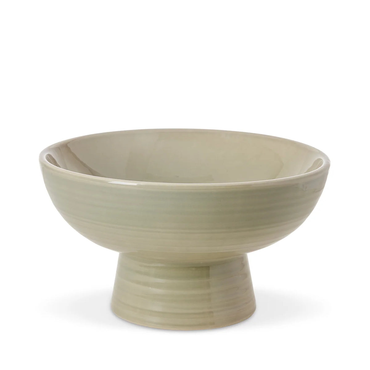 Sage Green Pedestal Bowl