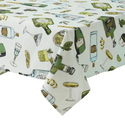 Olive Cotton Tablecloth