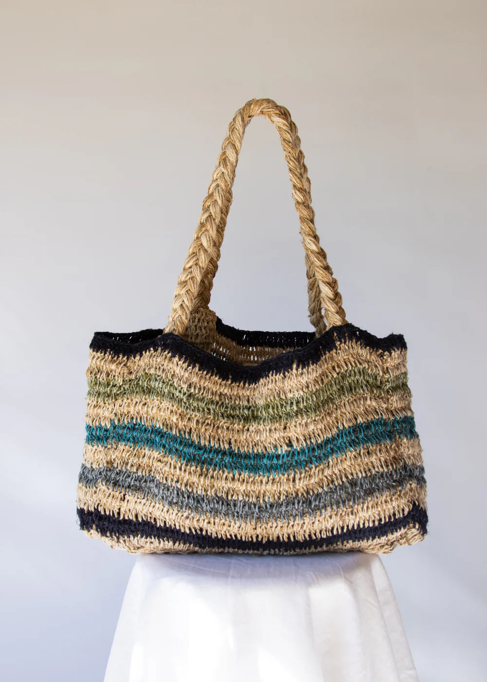 Hobo & Hatch- Elle Grande Tote // Tide Stripe