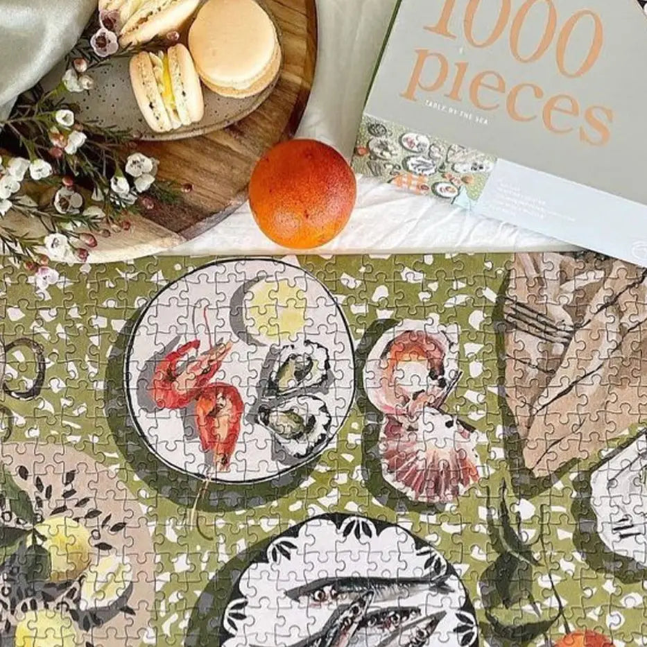 Journey of Something- 1000 Piece Puzzle - Table By the Sea
